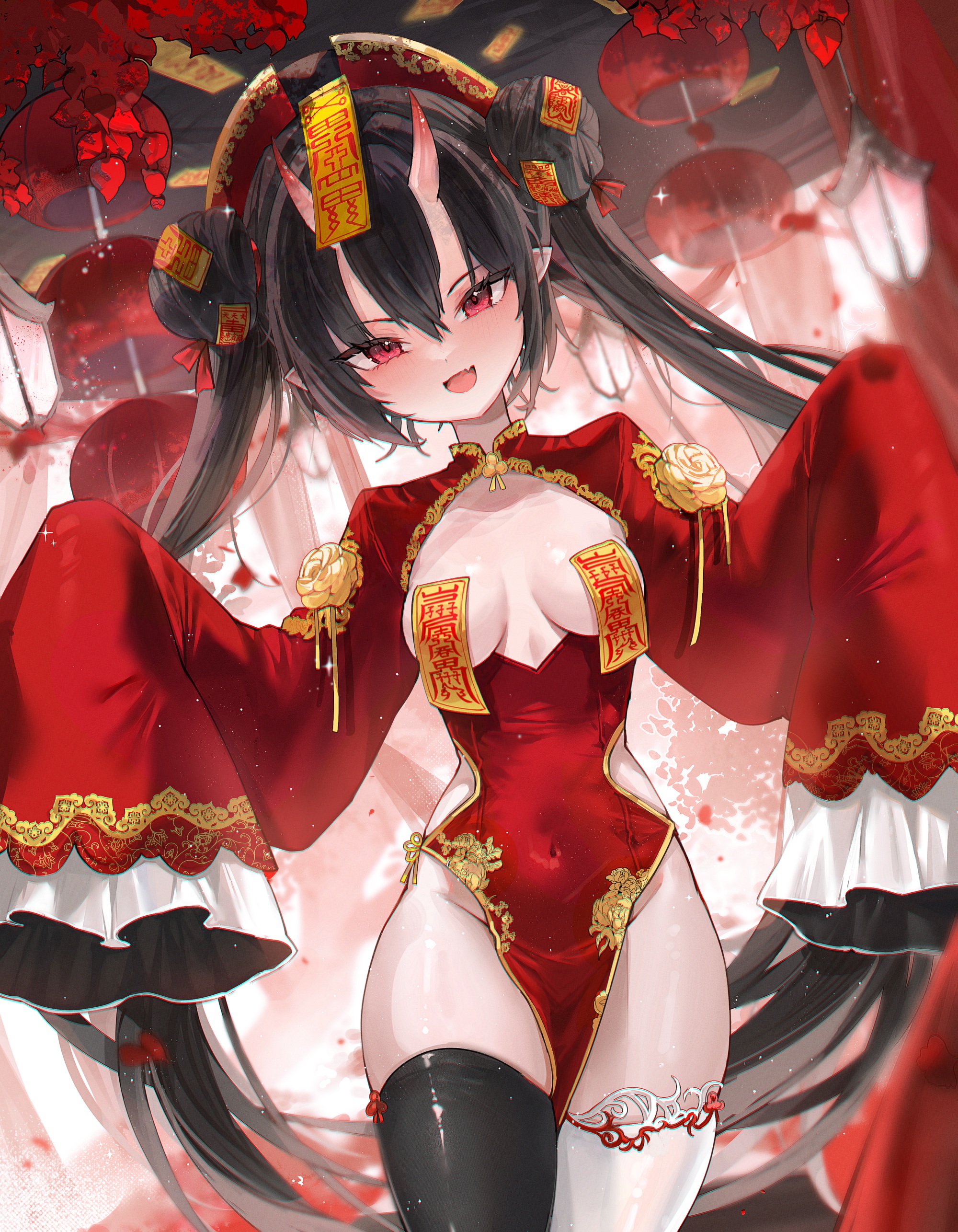 Mindoll Matsuno Noir Breasts Chinadress Horns No Bra Nopan Pasties mindoll-matsuno-noir-breasts-chinadress-horns-no-bra-nopan-pasties